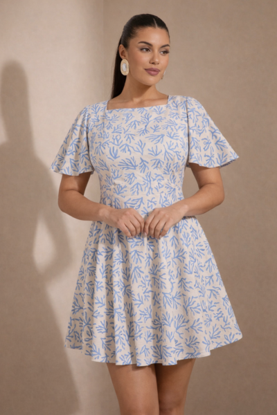 soft blush charm dress